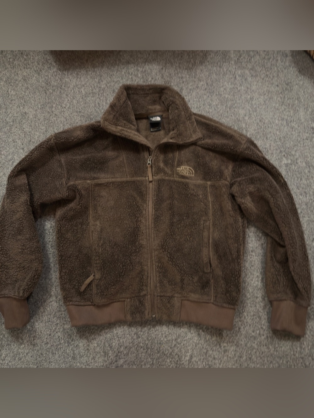 The North Face Brown Sherpa Fleece Zip Jacket Women’s Size Small